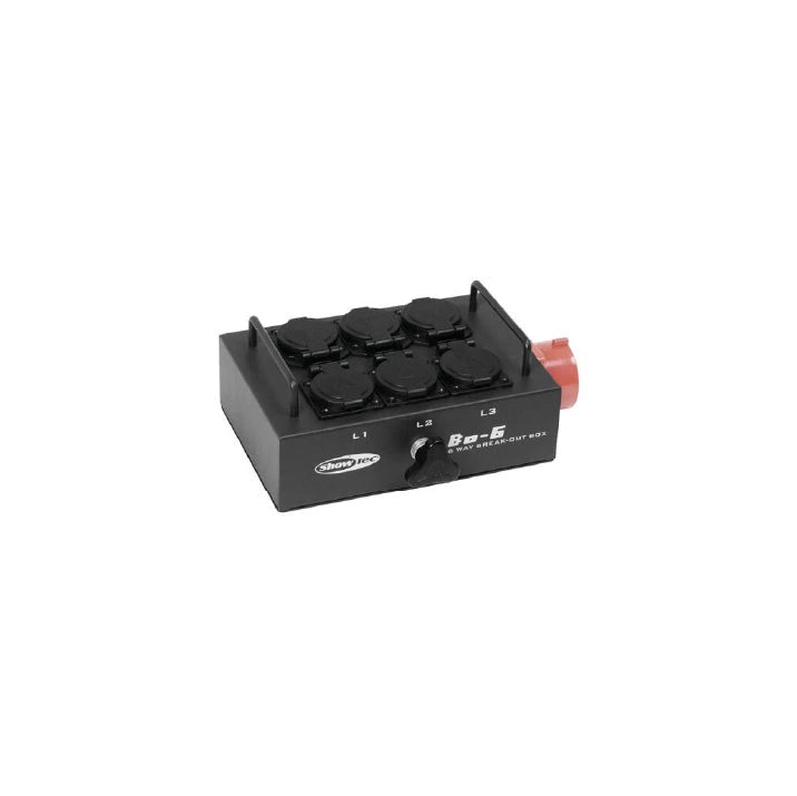 BO-6-PW Powerbox - CEE 16A Showtec | Wonka Audio